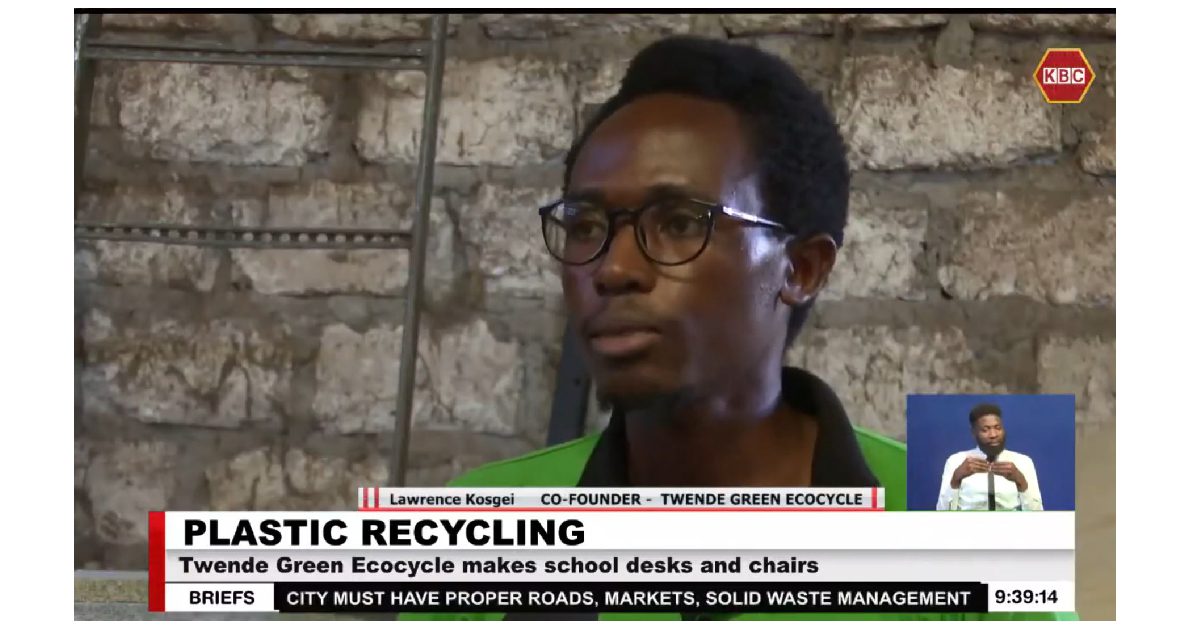 Twende Green Ecocycle Featured on KBC Evening News – Young and Industrious
